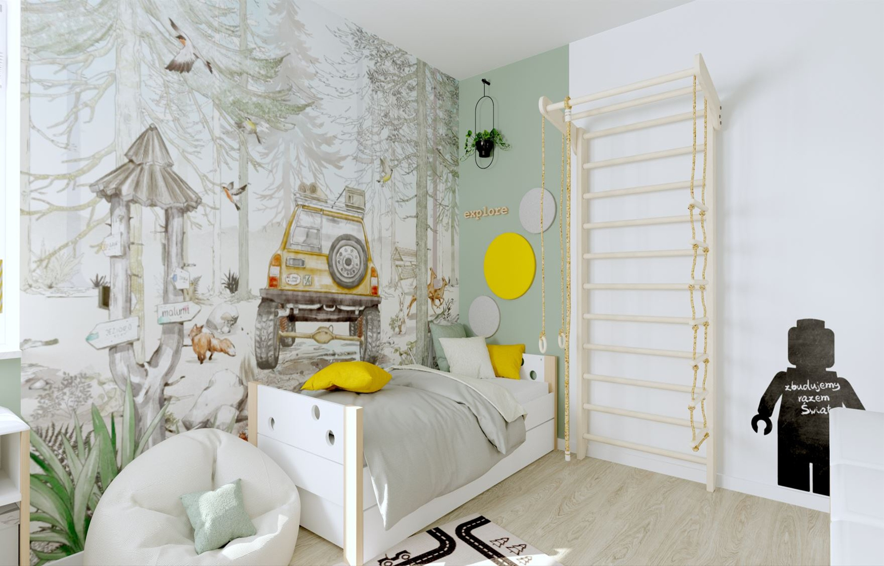 Pokój dla Mikołaja z Jeepem