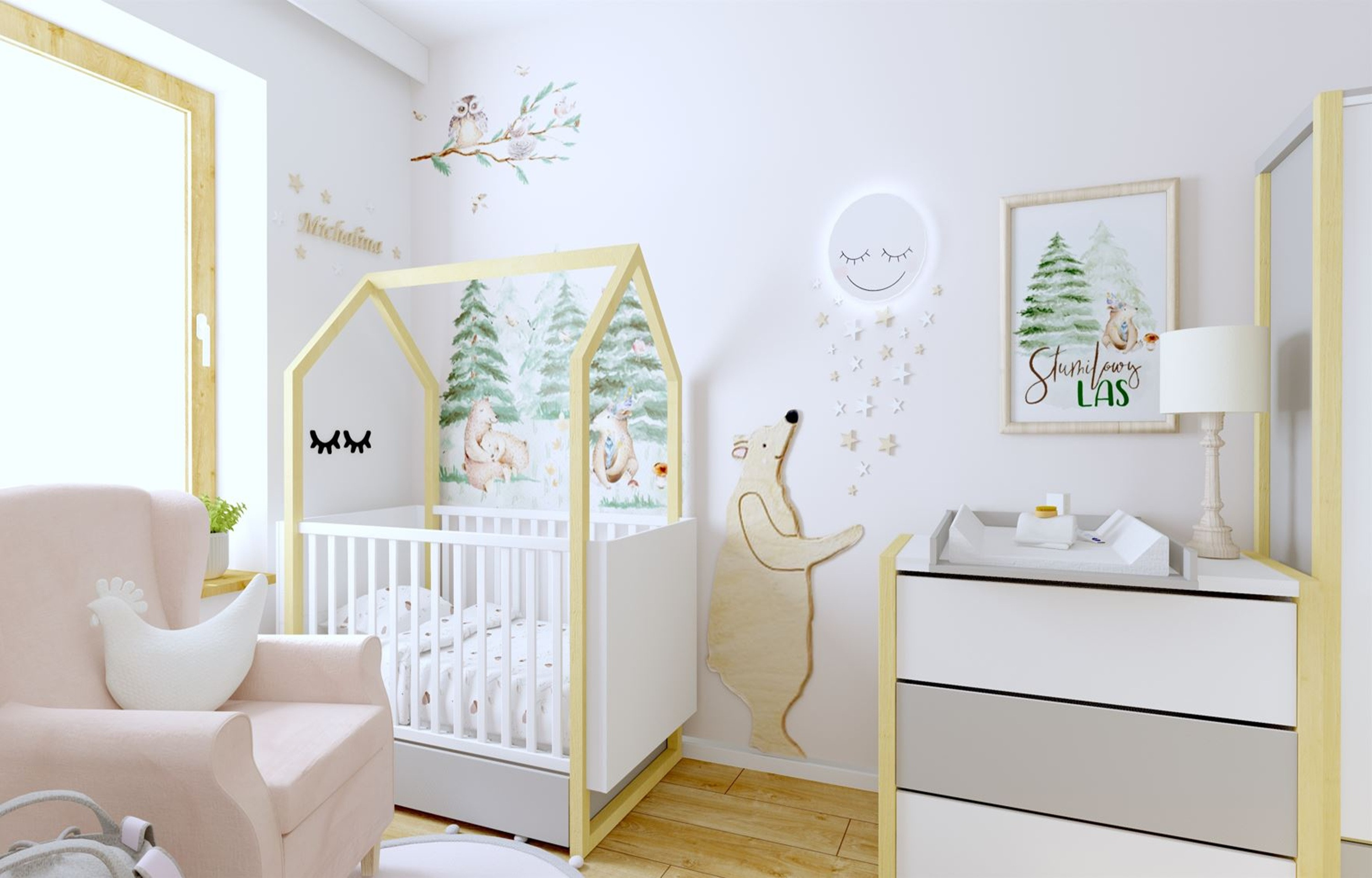 Leśny pokoik dla Marcelinki