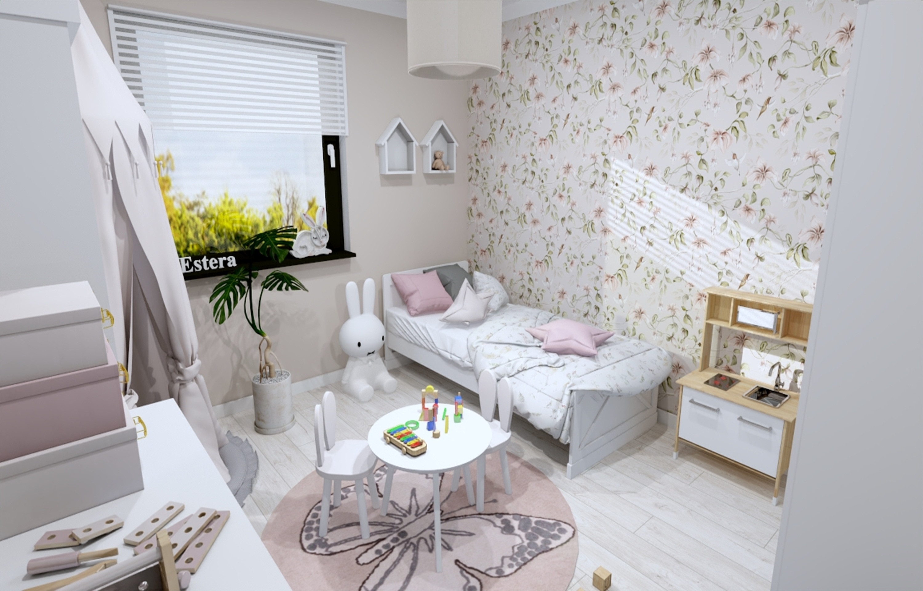 Delikatny pokój dla dziewczynki - Estera