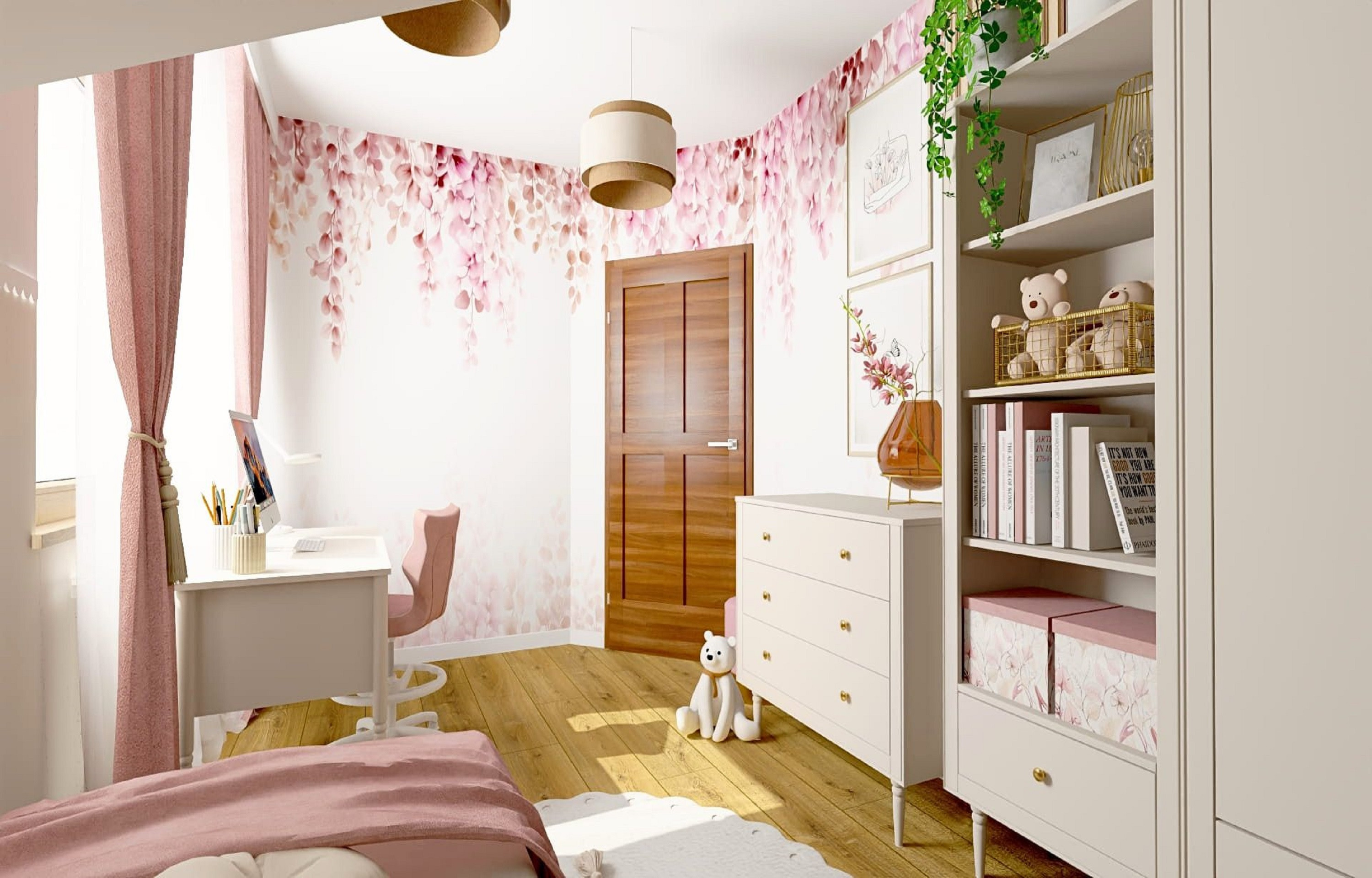 Projekt pokoju dla siedmiolatki I Elegancja, funkcjonalność i przestrzeń na lata I Inspiracja