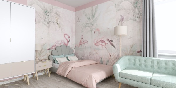 Pokój z flamingami dla Lilianny