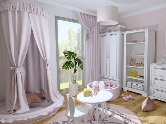 Różowy pokój dla dziewczynki - Milena