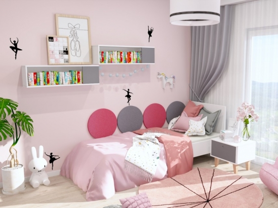 Różowy pokój dla dziewczynki - Ewa